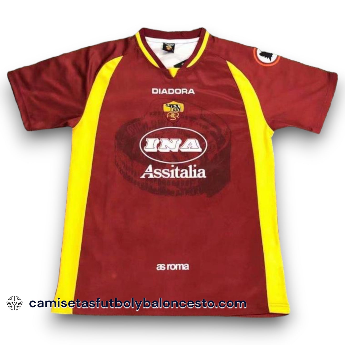 Camiseta Roma 1997-1998 Local