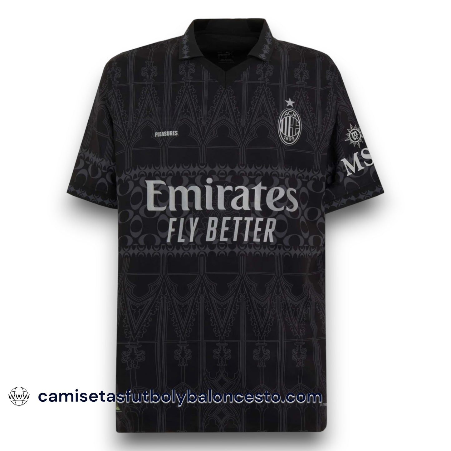 Camiseta Milan 2023-2024 X Pleasures