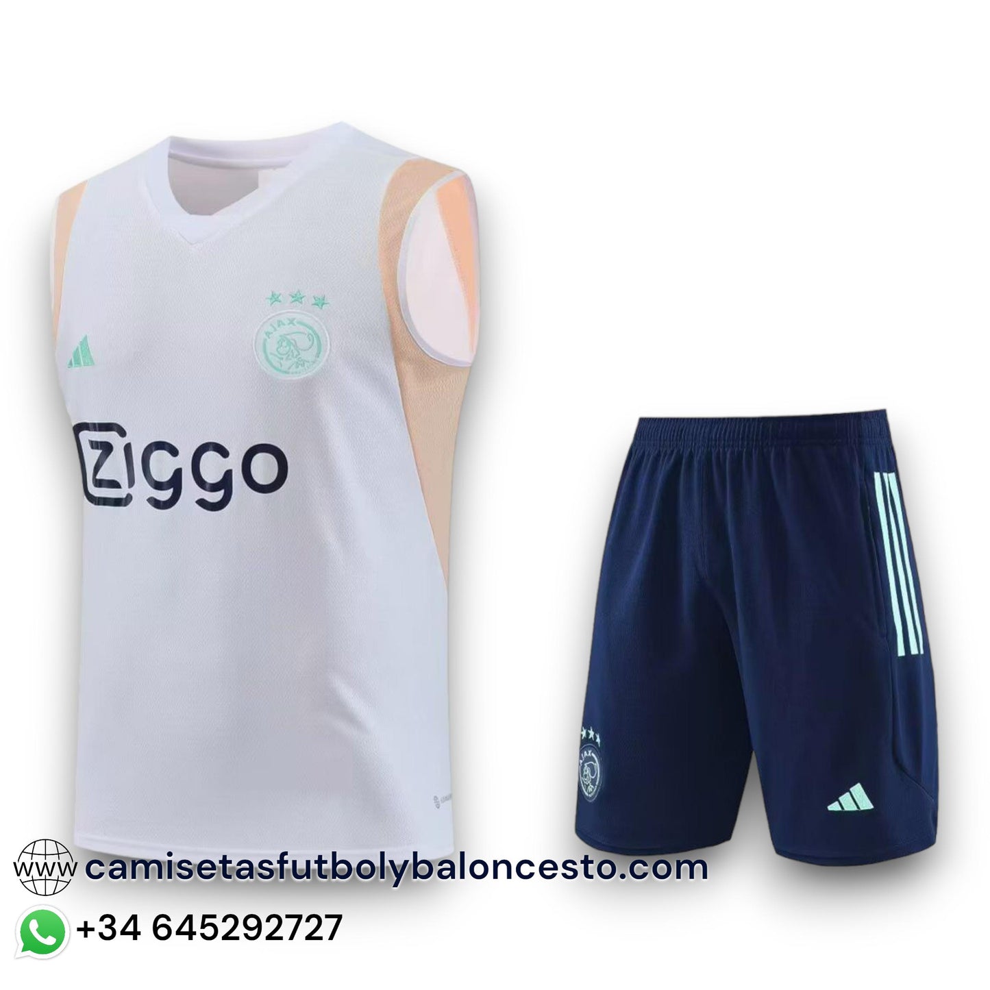 Conjunto Ajax 2023-2024 Visitante - Tirantes - Entrenamiento