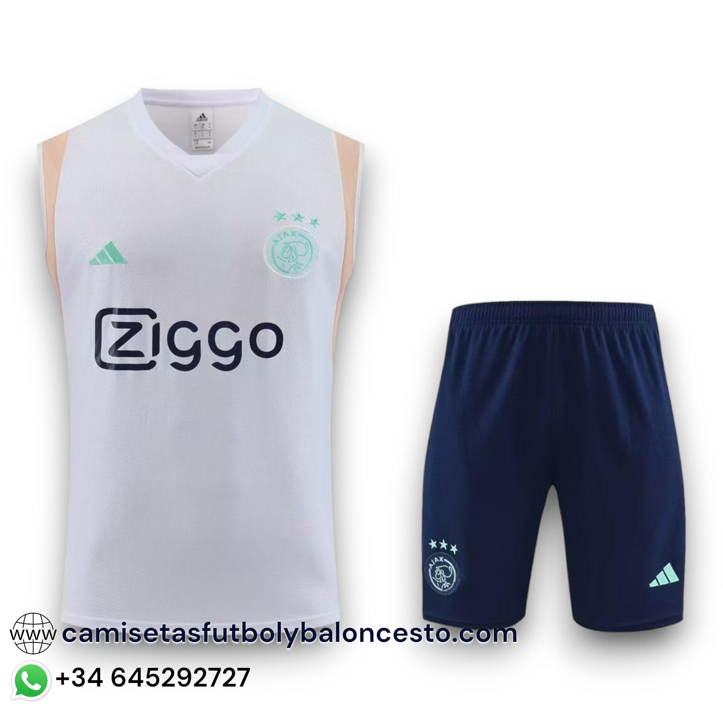 Conjunto Ajax 2023-2024 Visitante - Tirantes - Entrenamiento