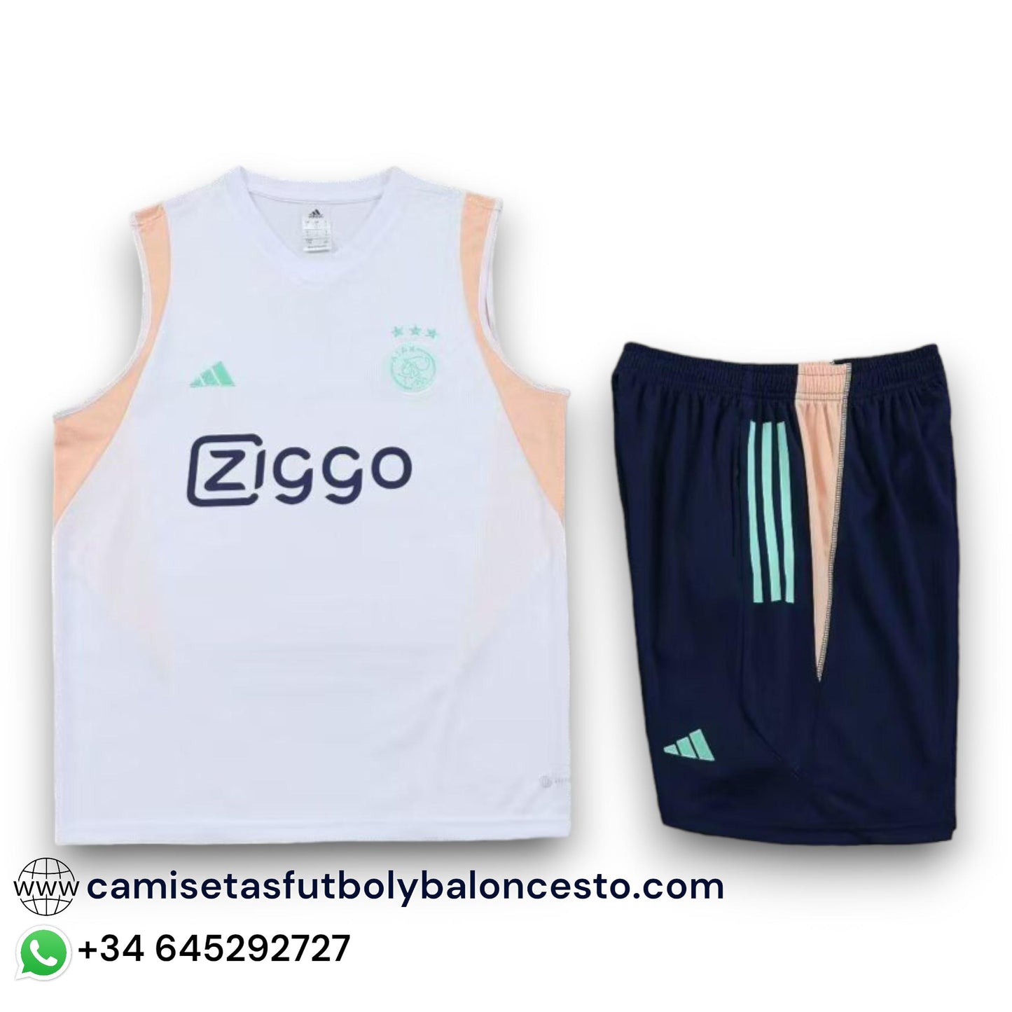 Conjunto Ajax 2023-2024 Visitante - Tirantes - Entrenamiento