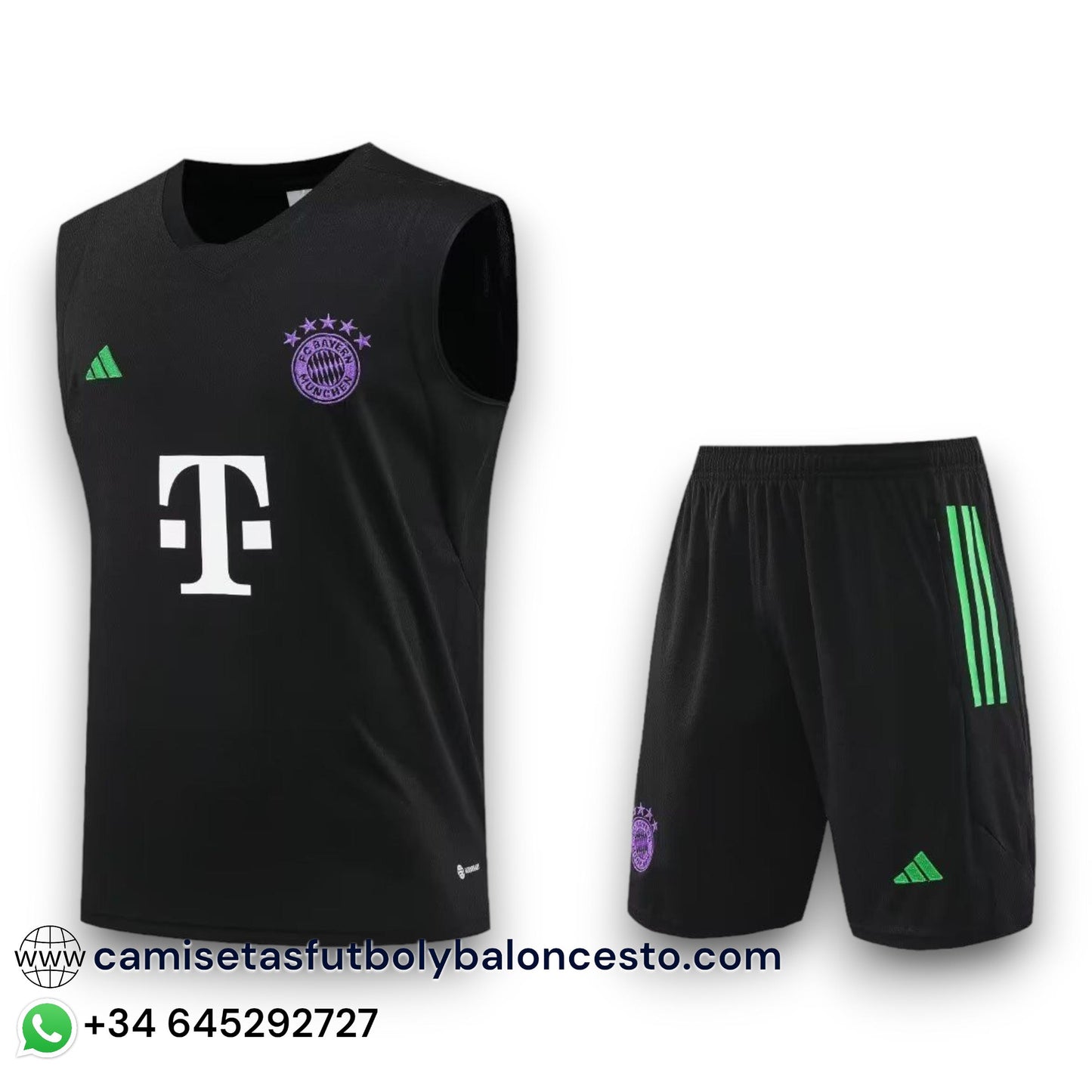 Conjunto Bayern de Munich  2023-2024 Visitante - Tirantes - Entrenamiento