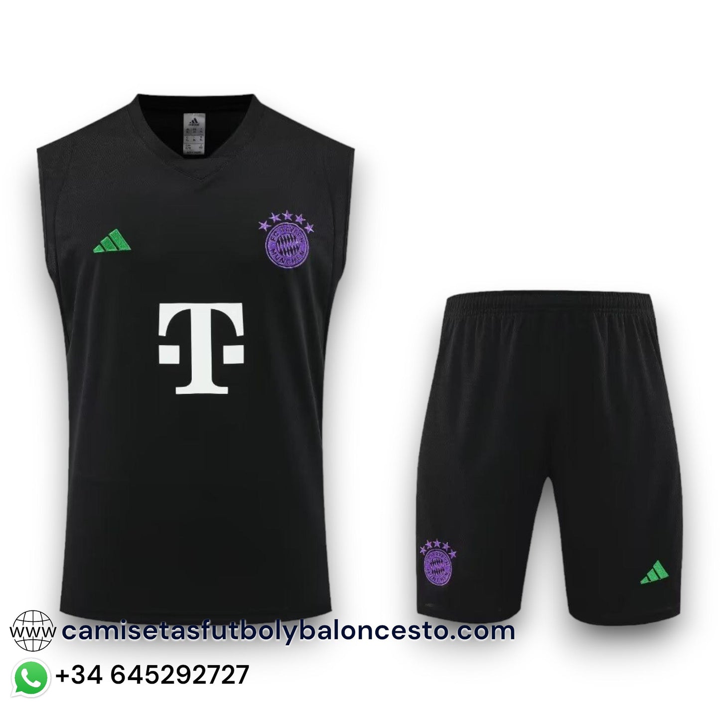 Conjunto Bayern de Munich  2023-2024 Visitante - Tirantes - Entrenamiento