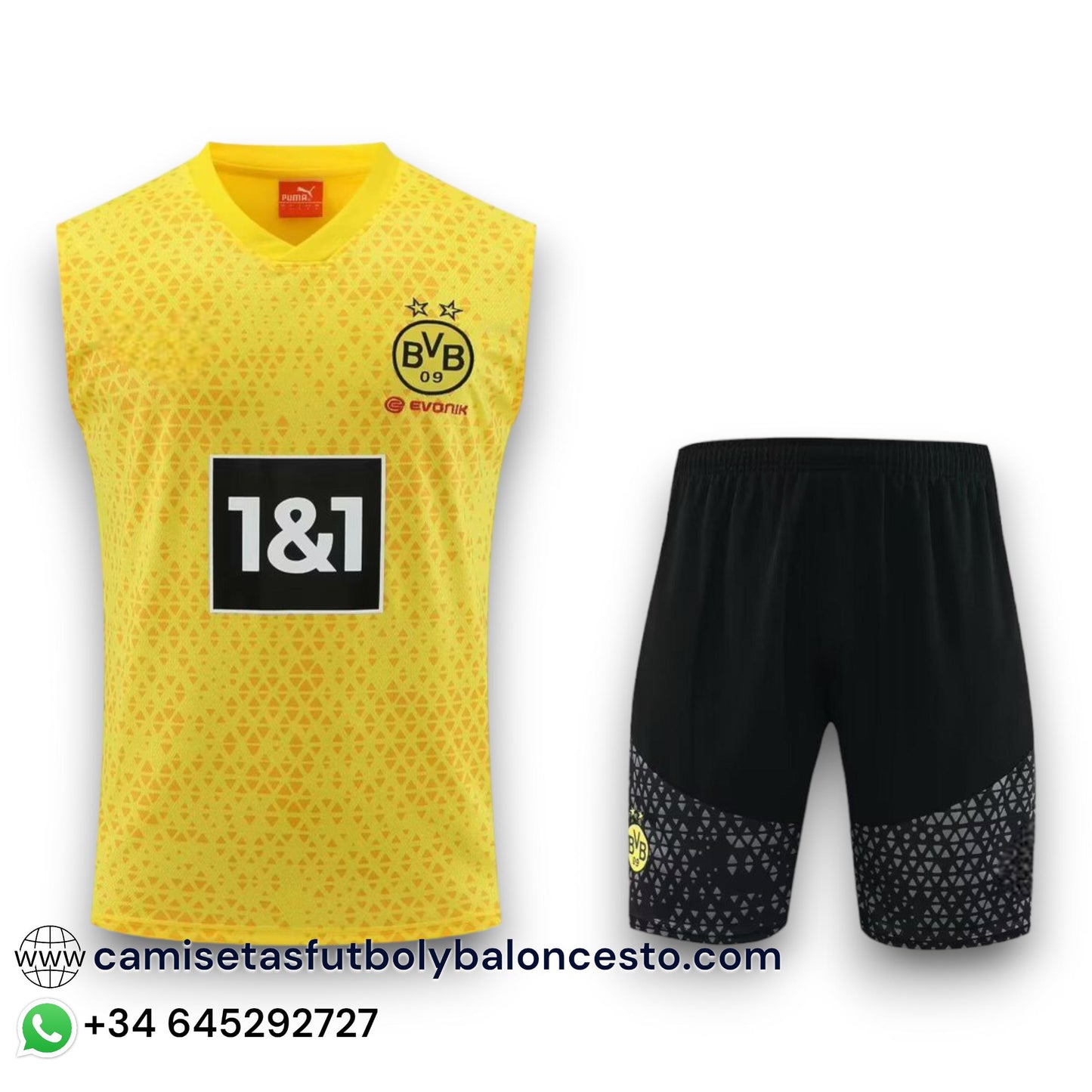 Conjunto Borussia Dortmund  2023-2024 Local - Tirantes - Entrenamiento