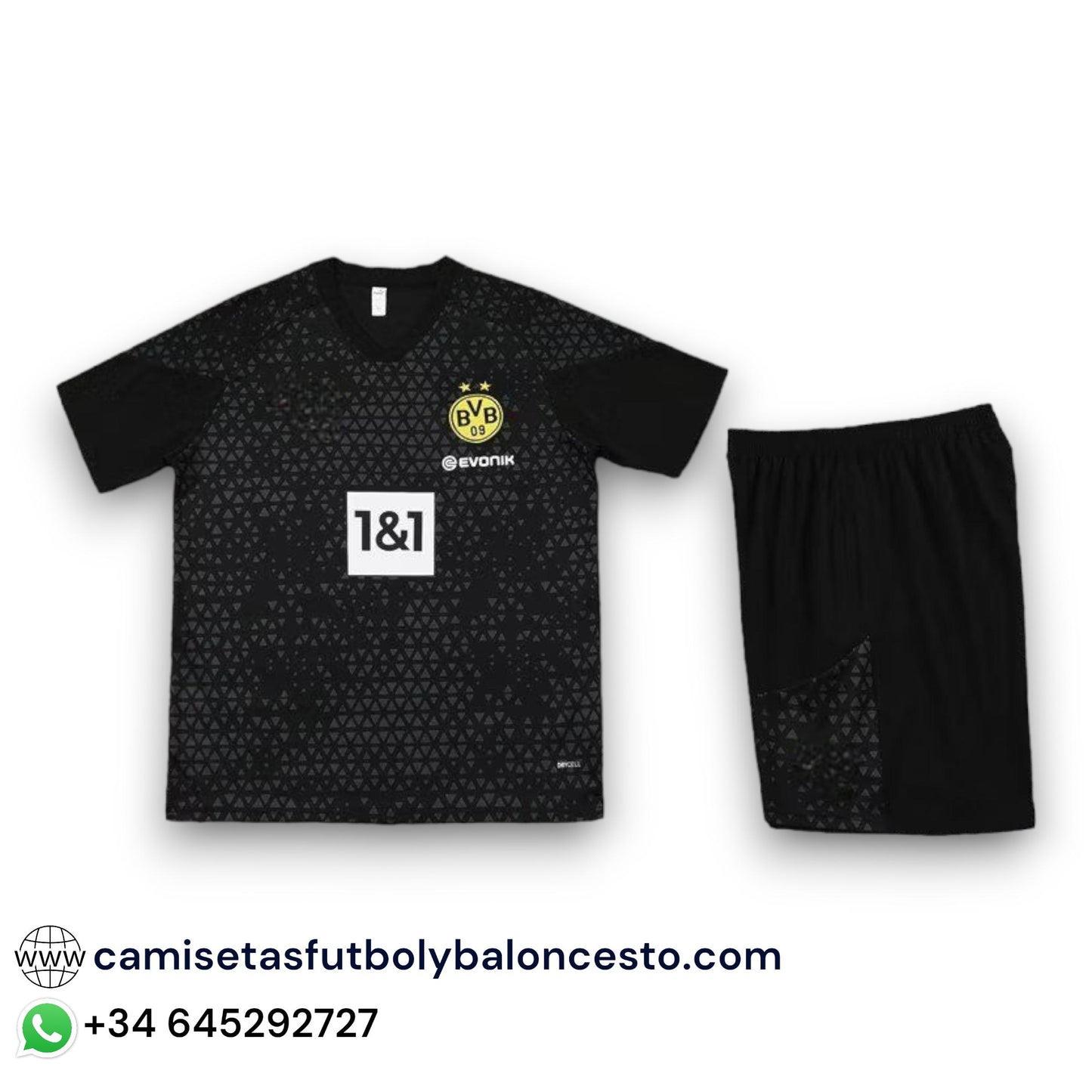 Conjunto Borussia Dortmund 2023-2024 Visitante - Entrenamiento