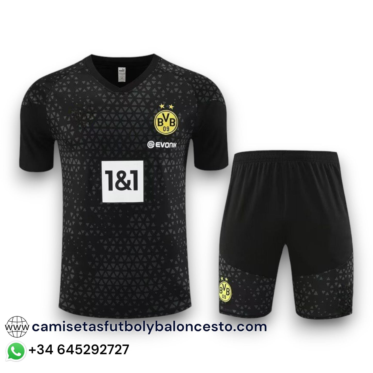 Conjunto Borussia Dortmund 2023-2024 Visitante - Entrenamiento