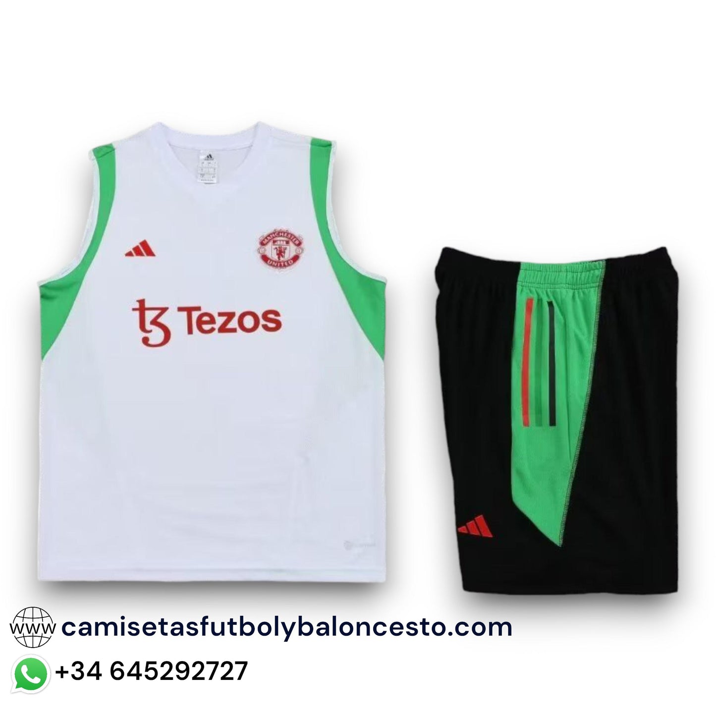 Conjunto Manchester United 2023-2024 Visitante - Tirantes - Entrenamiento