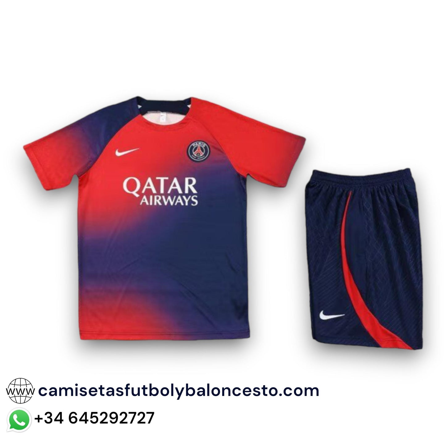 Conjunto PSG 2023-2024 Pre-Partido - Entrenamiento