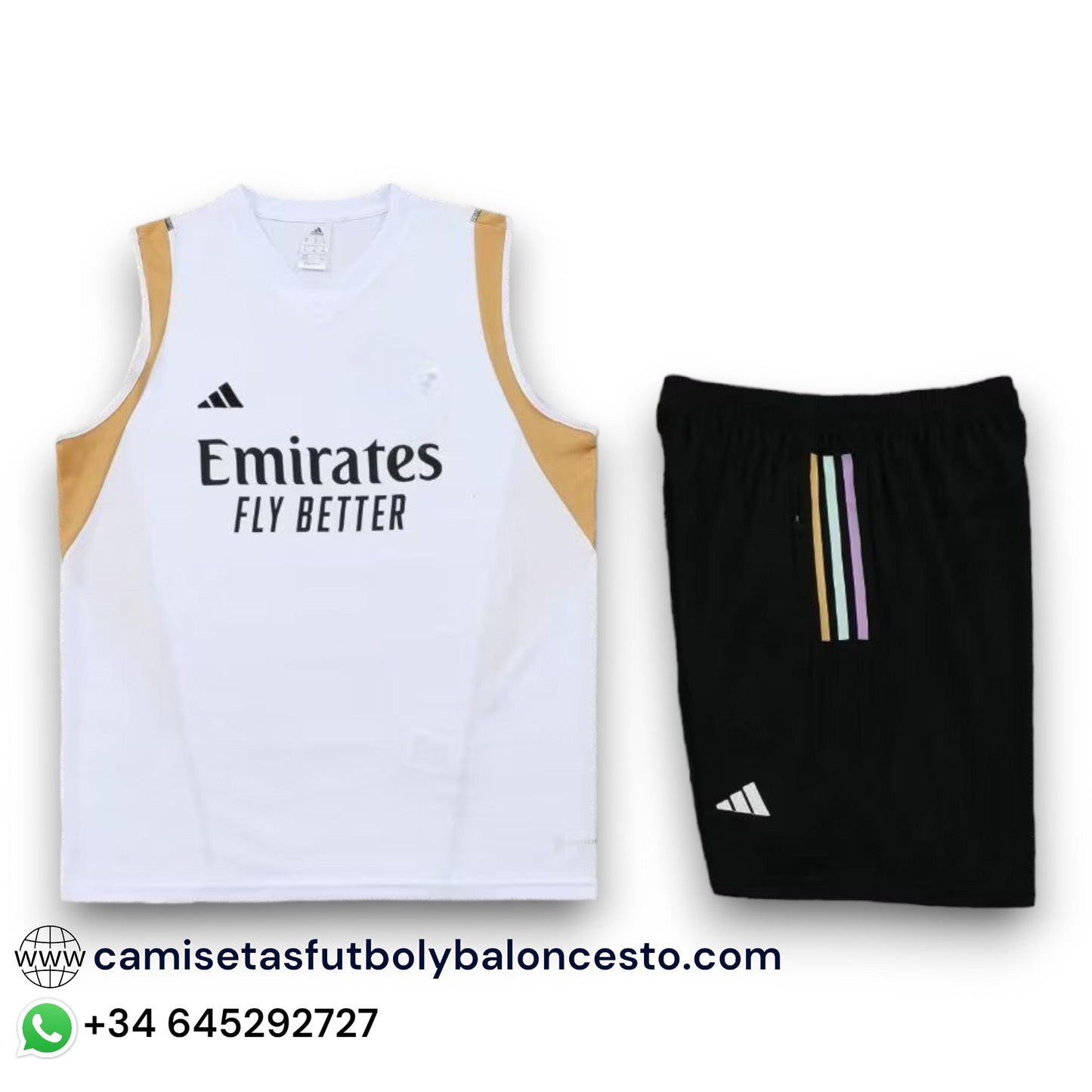 Conjunto Real Madrid  2023-2024 Local - Tirantes - Entrenamiento