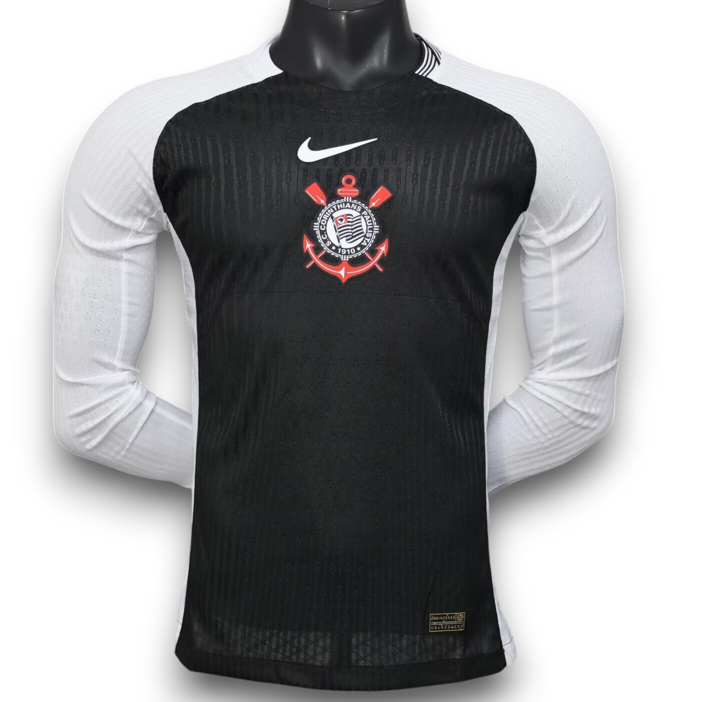 Camiseta Corinthians 2025 Visitante Manga Larga - Version Pro Player