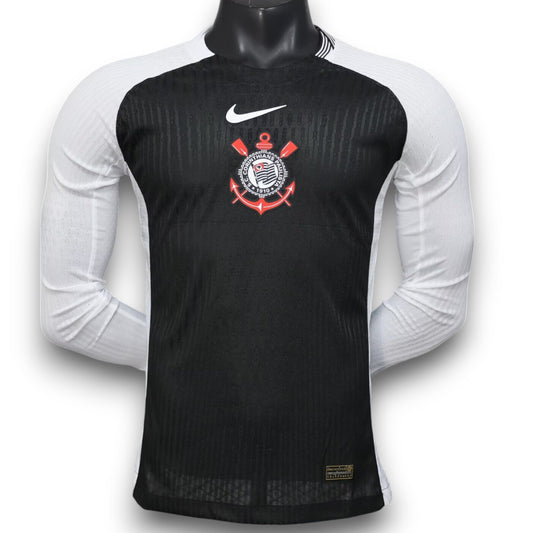 Camiseta Corinthians 2025 Visitante Manga Larga - Version Pro Player