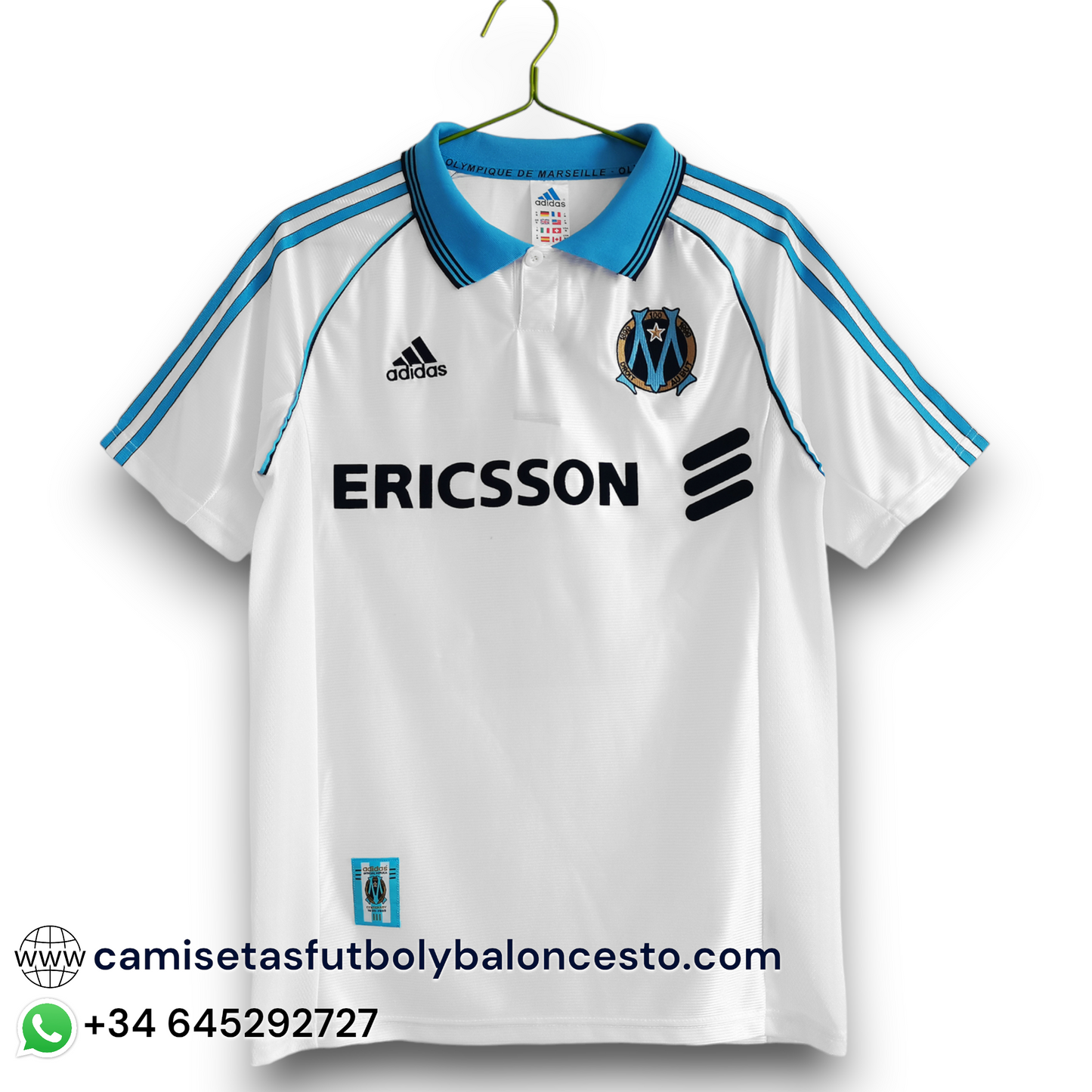 Camiseta Olympique de Marsella 1998-1999 Local