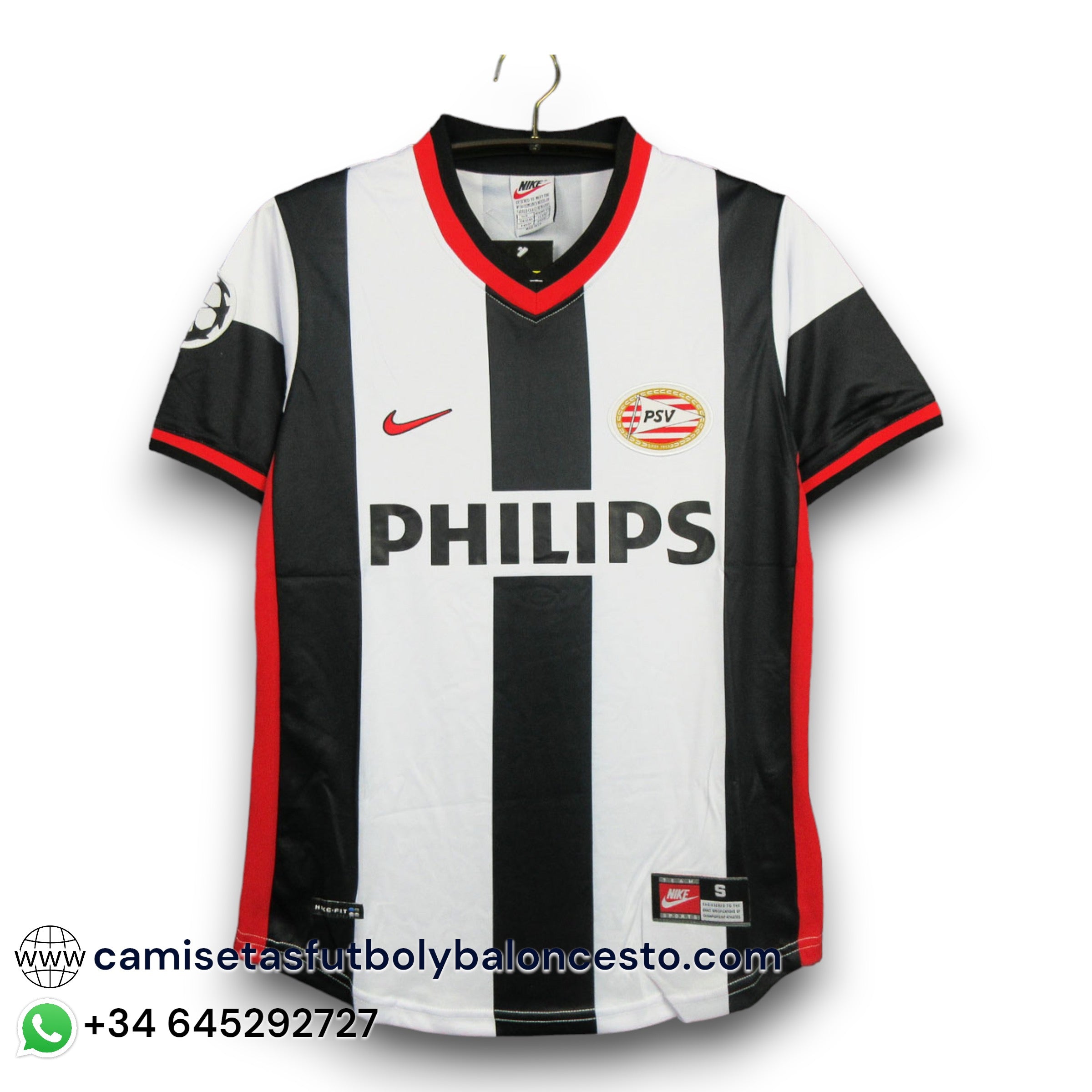 Maillot PSV Eindhoven Domicile 1998/1999 - Taille L - Nike - Van Nistelrooy N°8 - Occasion Porté