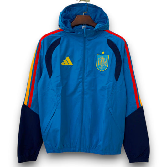 Chaqueta España 2026 Azul Cortavientos