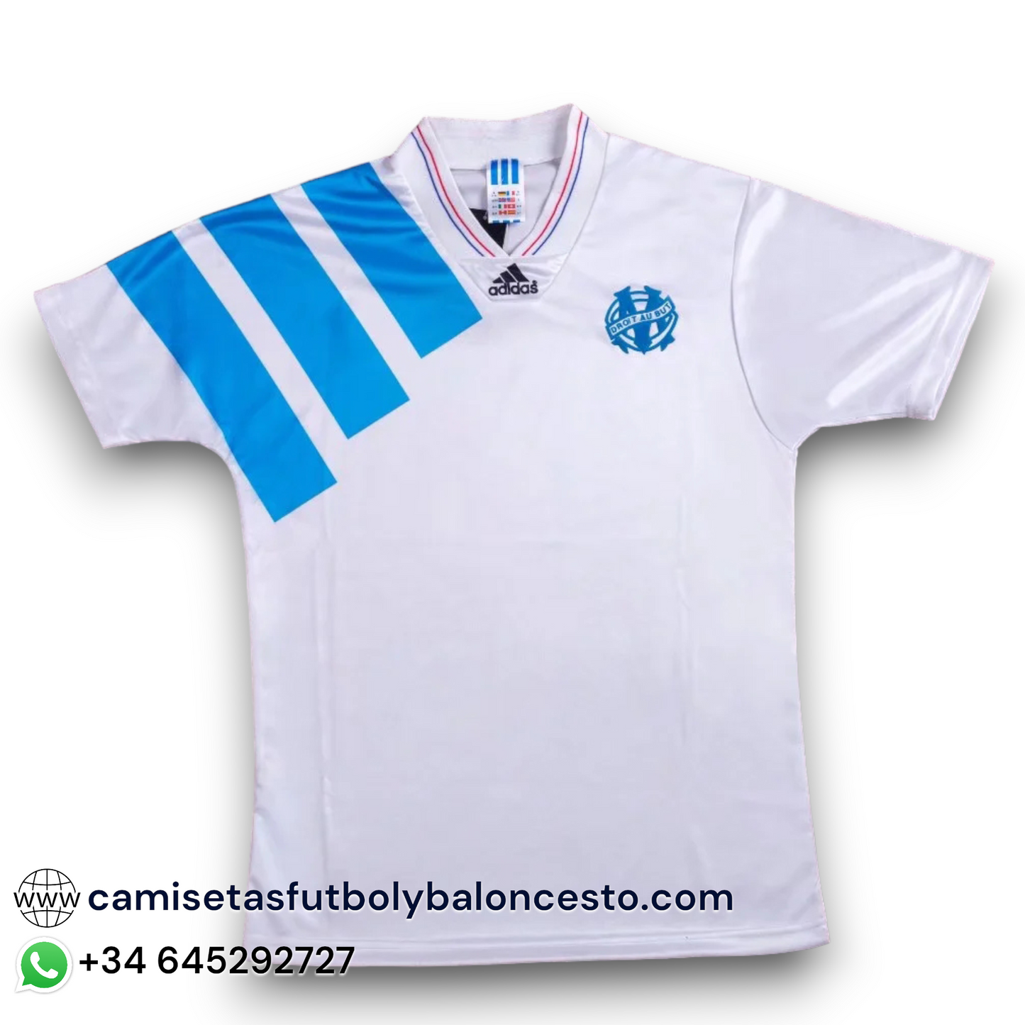 Camiseta Olympique de Marsella 1992-1993 Local