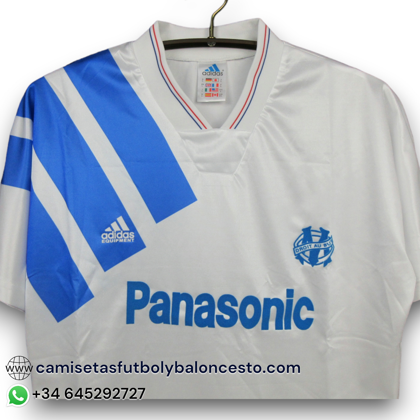 Camiseta Olympique de Marsella 1991-1992 Local