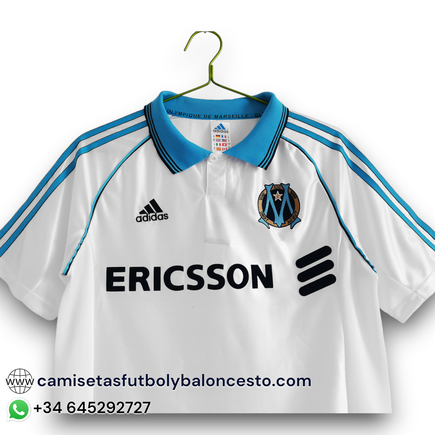 Camiseta Olympique de Marsella 1998-1999 Local