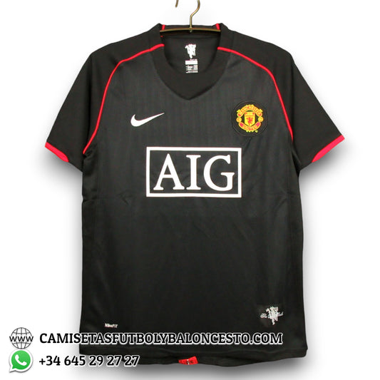 Camiseta Manchester United 2007-2008 Visitante