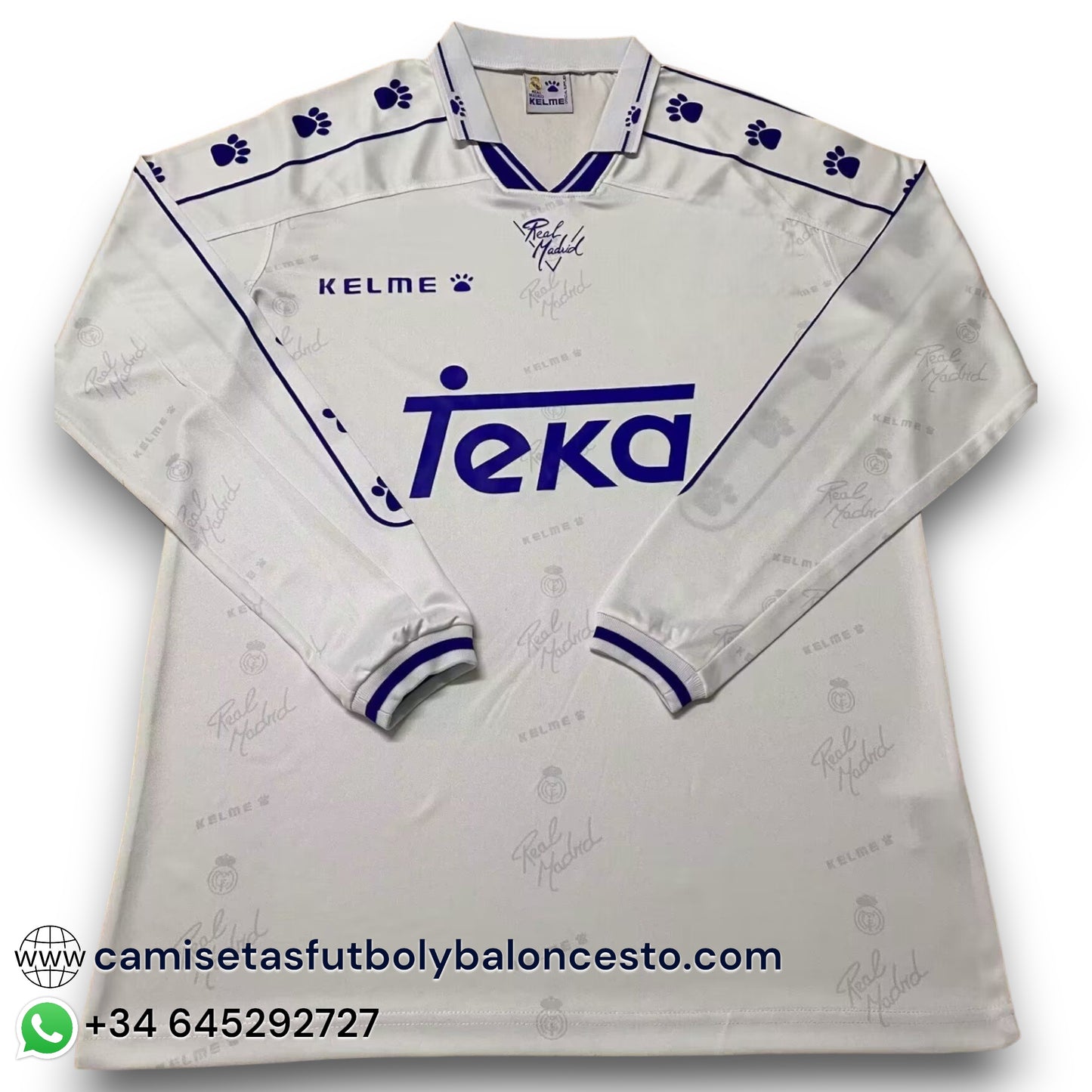 Camiseta Real Madrid 1994-1996 Local - Manga Larga