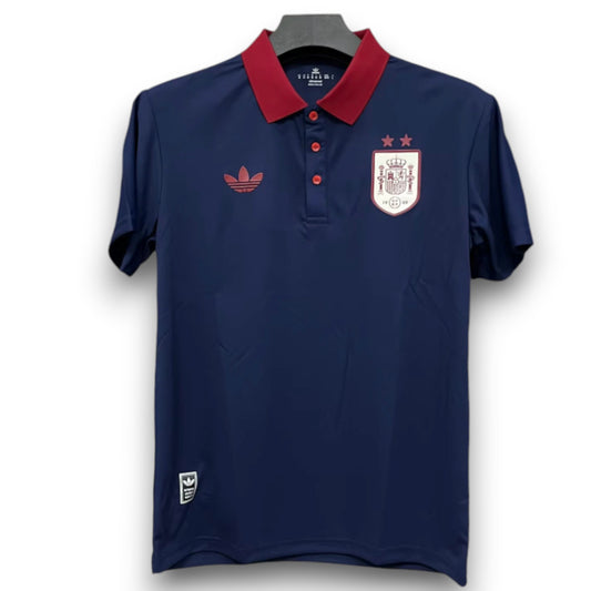 Polo España 2026-2027 Azul/Rojo Entrenamiento Dos Estrellas