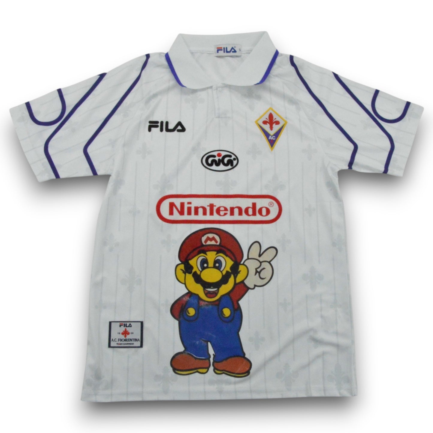 Camiseta AC Fiorentina 1997-1998 Visitante Mario Bros