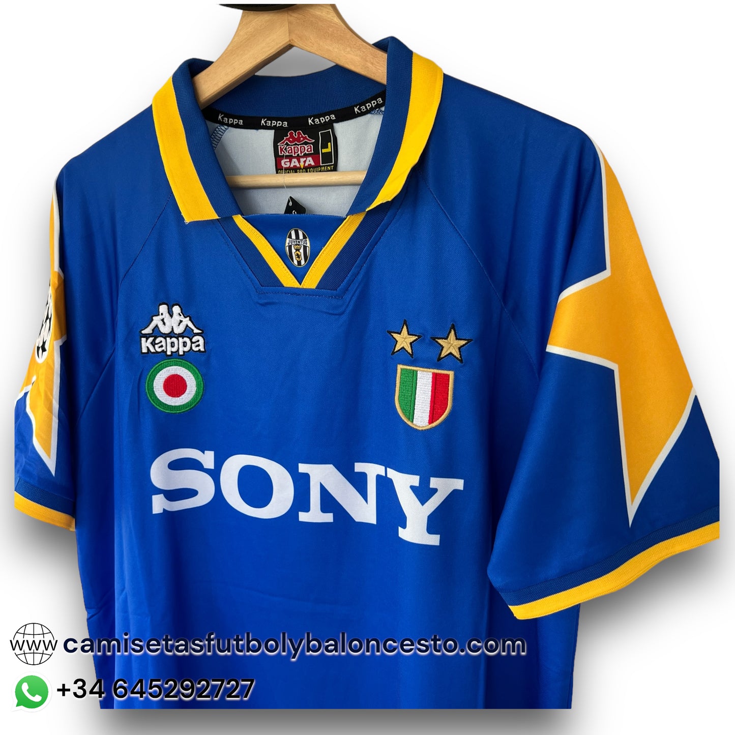 Camiseta Juventus 1995-1996 Visitante Final UCL