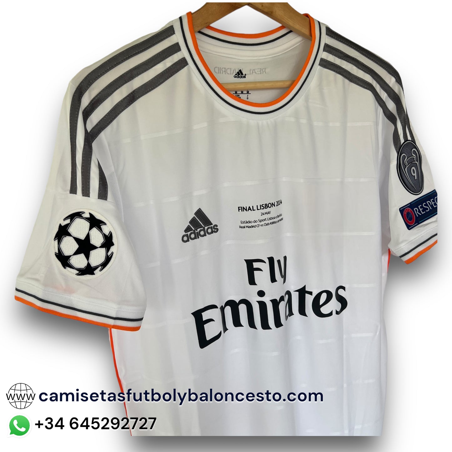 Camiseta Real Madrid 2013-2014 Local Final UCL