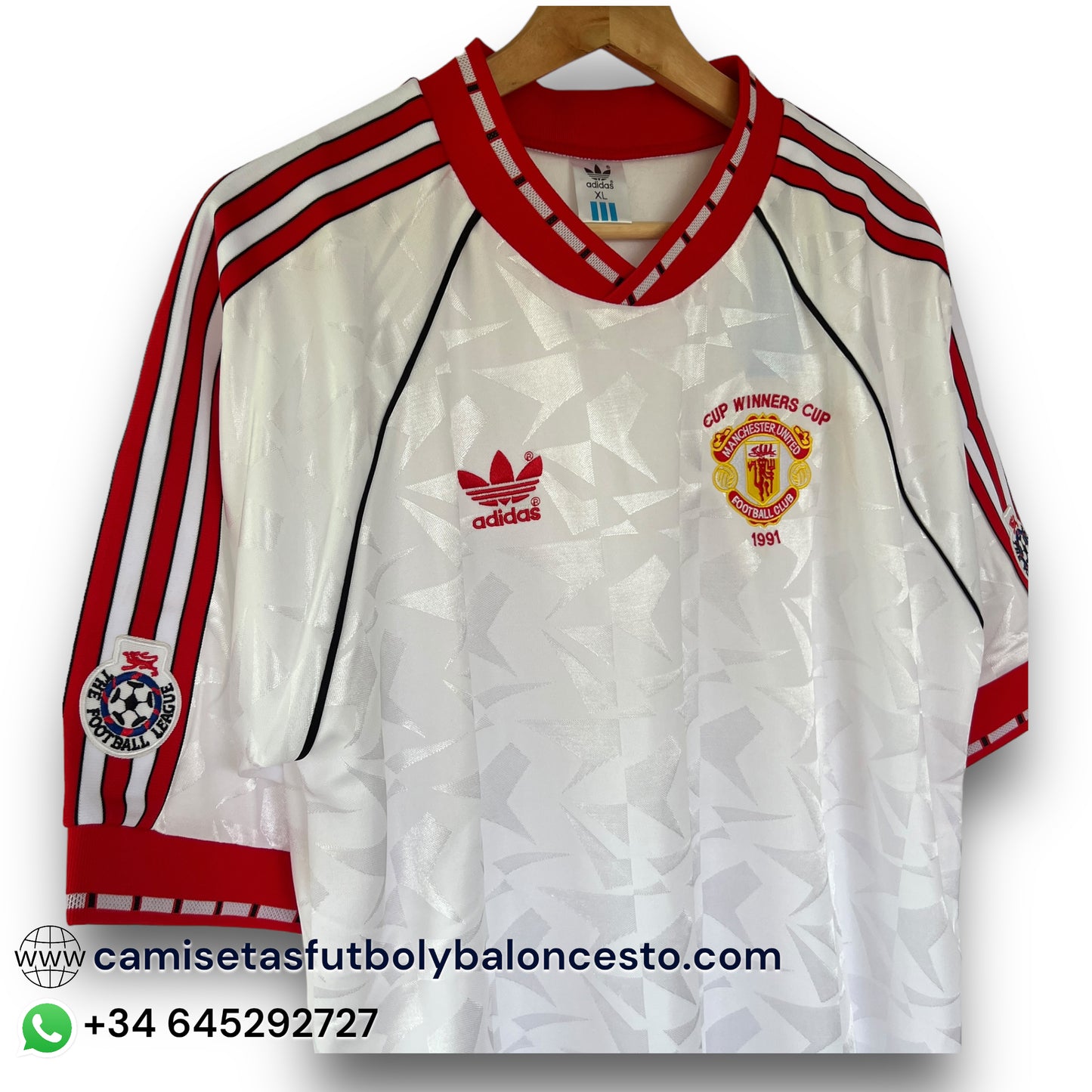 Camiseta Manchester United 1990-1991 Local Campeones Europa