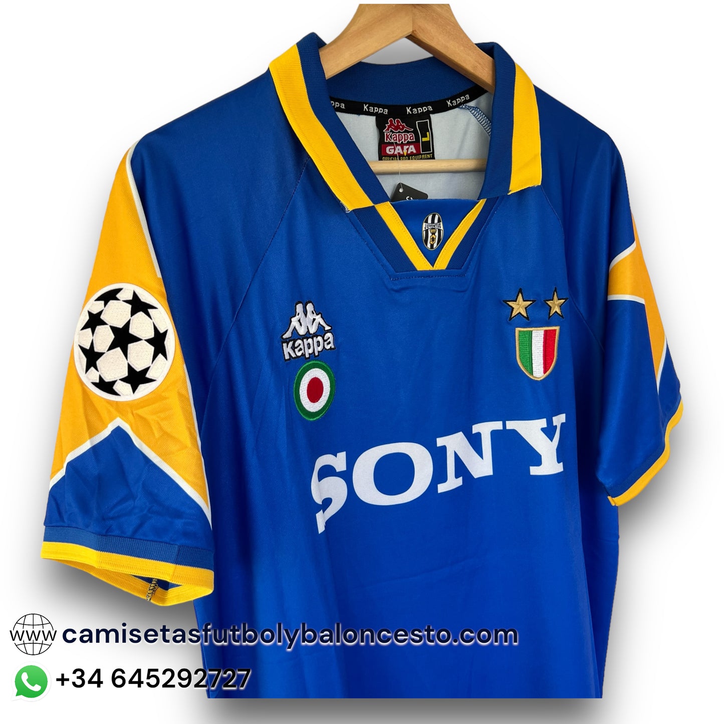 Camiseta Juventus 1995-1996 Visitante Final UCL