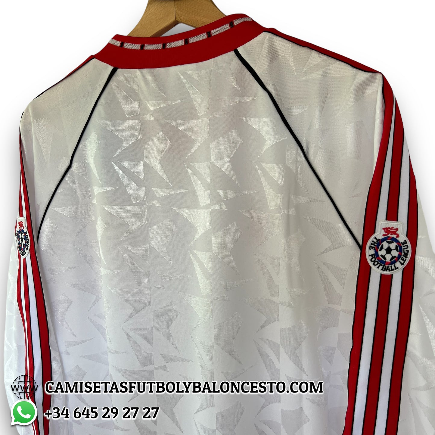 Camiseta Manchester United 1990-1991 Visitante Manga Larga Campeones Europa