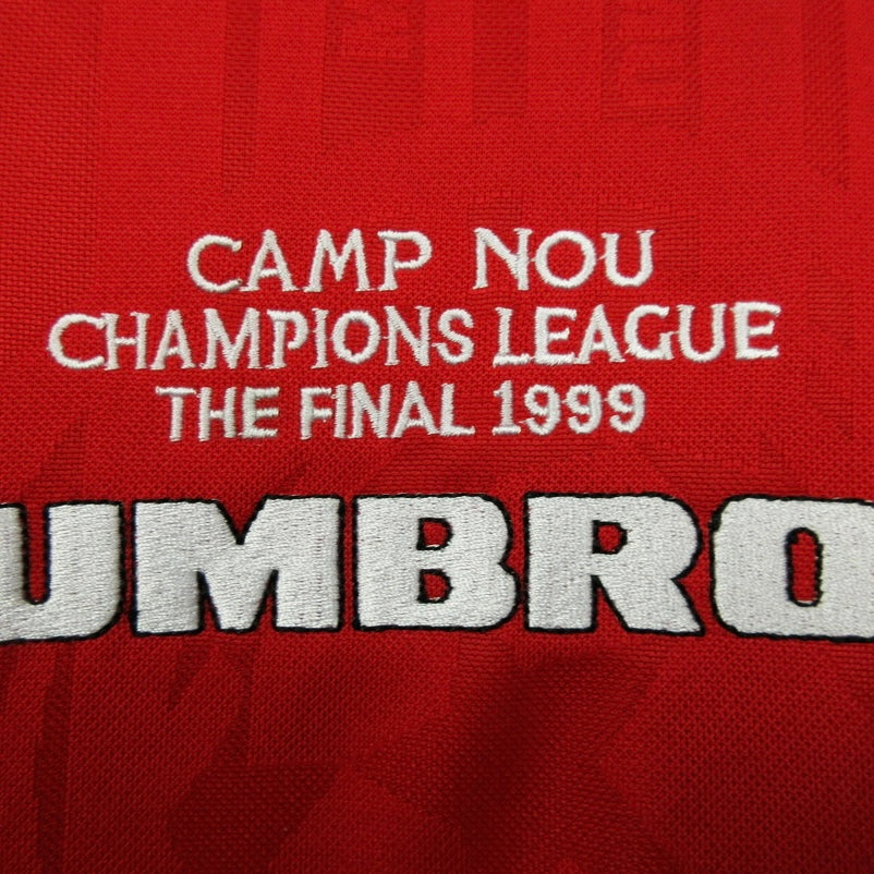 Camiseta Manchester United 1999-2000 Local Manga Larga - Final UCL