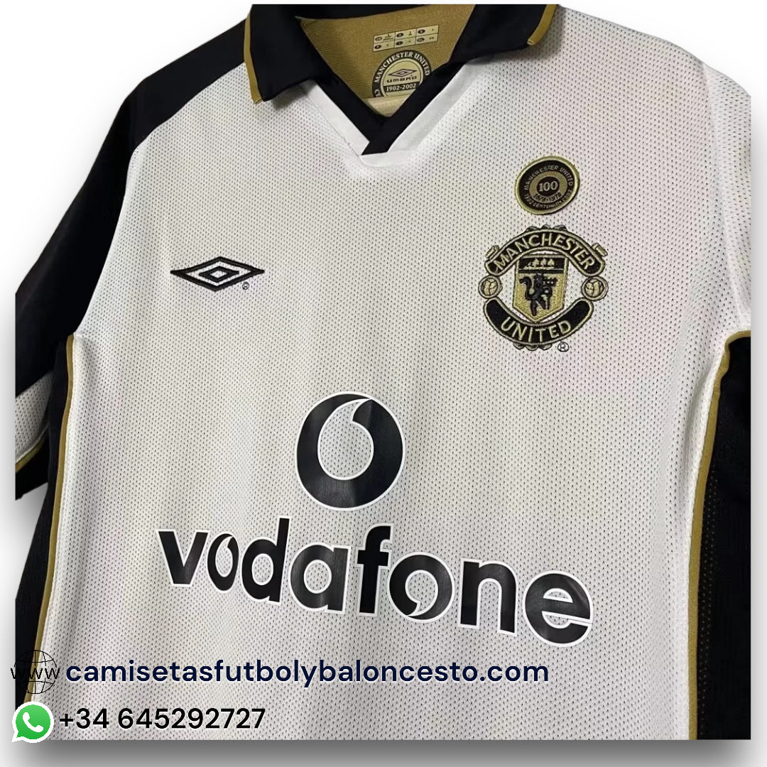 Camiseta Manchester United 2001-2002 Centenario (Reversible)