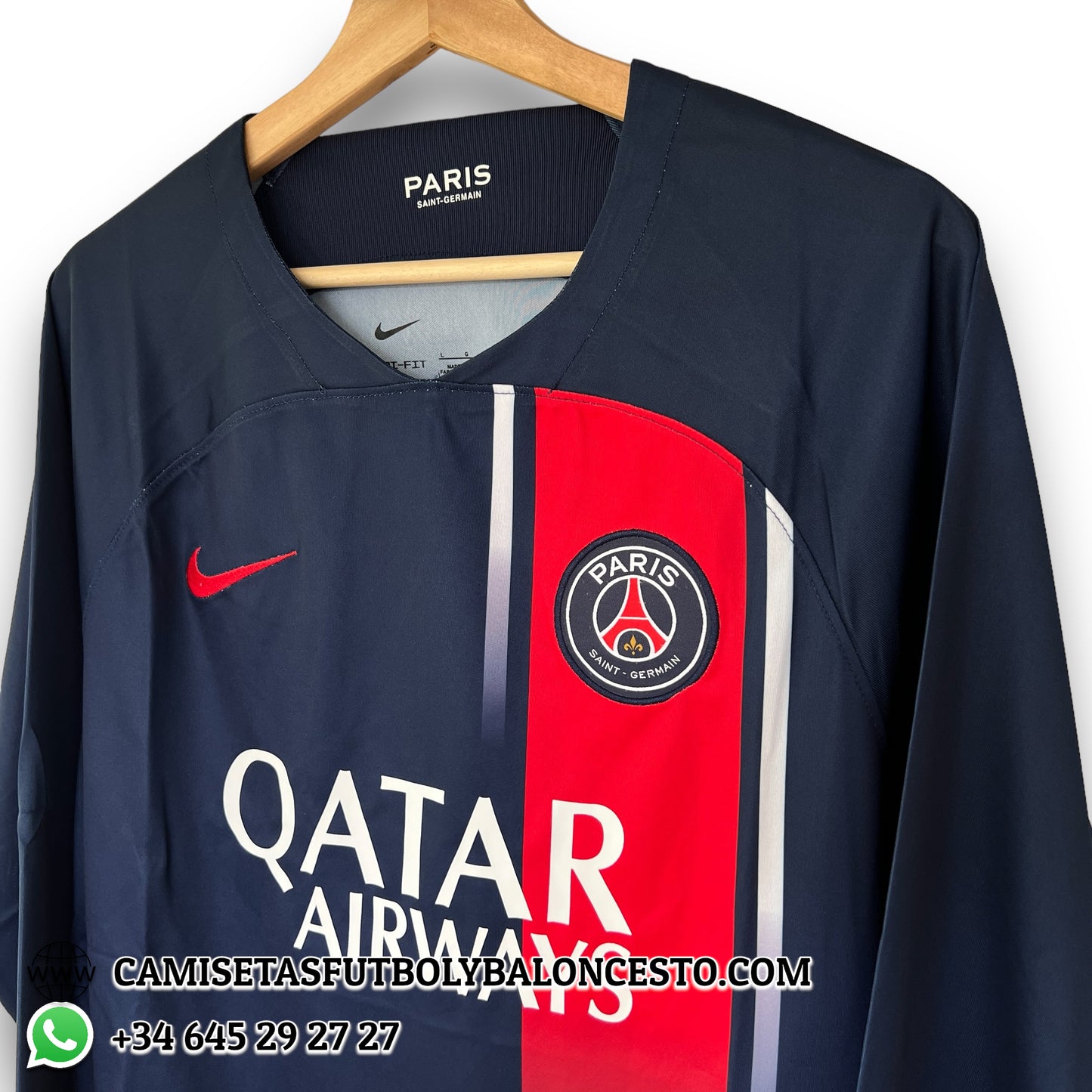 Camiseta PSG 2023-2024 Local Manga Larga