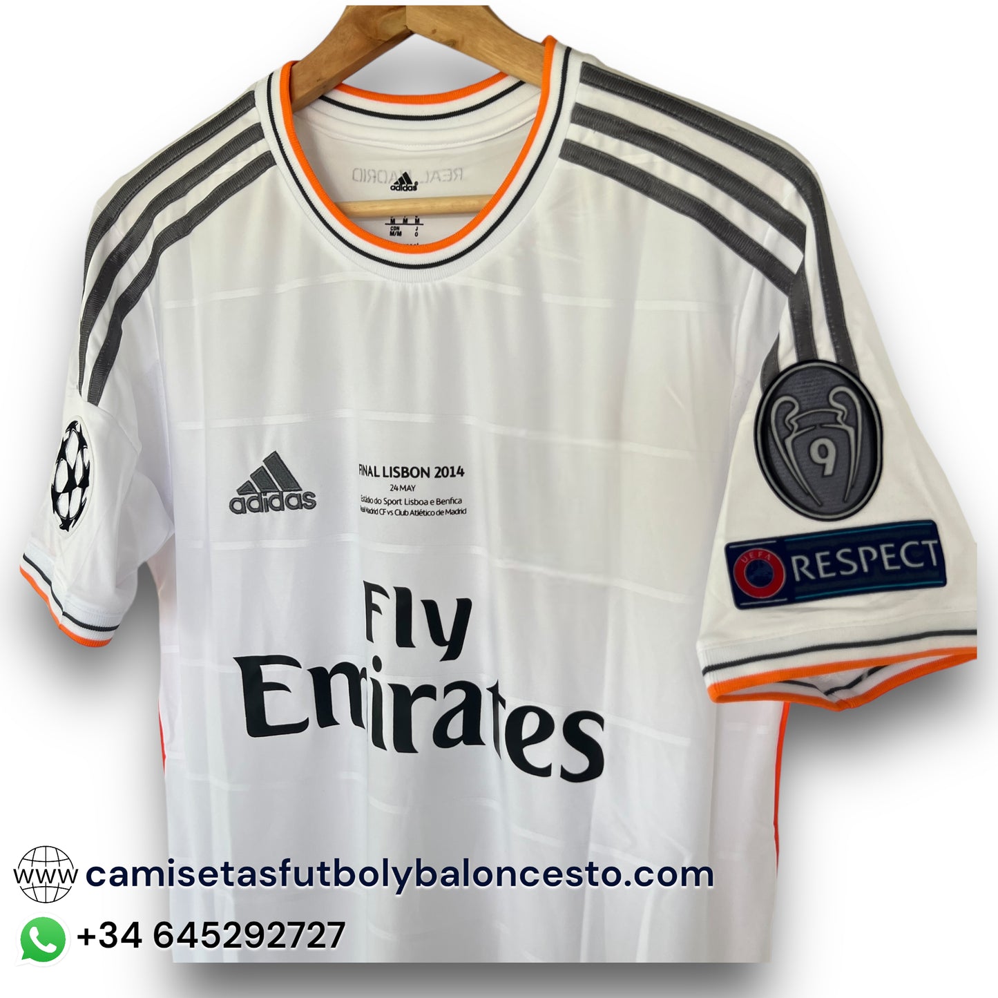 Camiseta Real Madrid 2013-2014 Local Final UCL