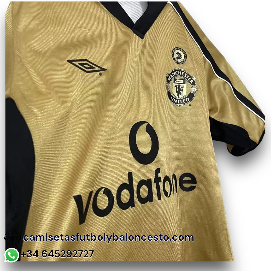 Camiseta Manchester United 2001-2002 Centenario (Reversible)