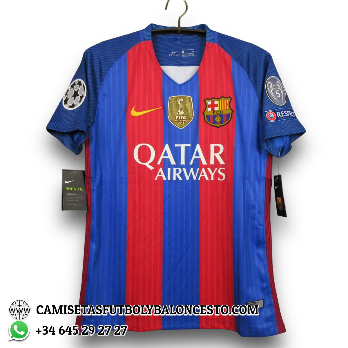 Camiseta FC Barcelona XL autoabbronzante 2016 2017