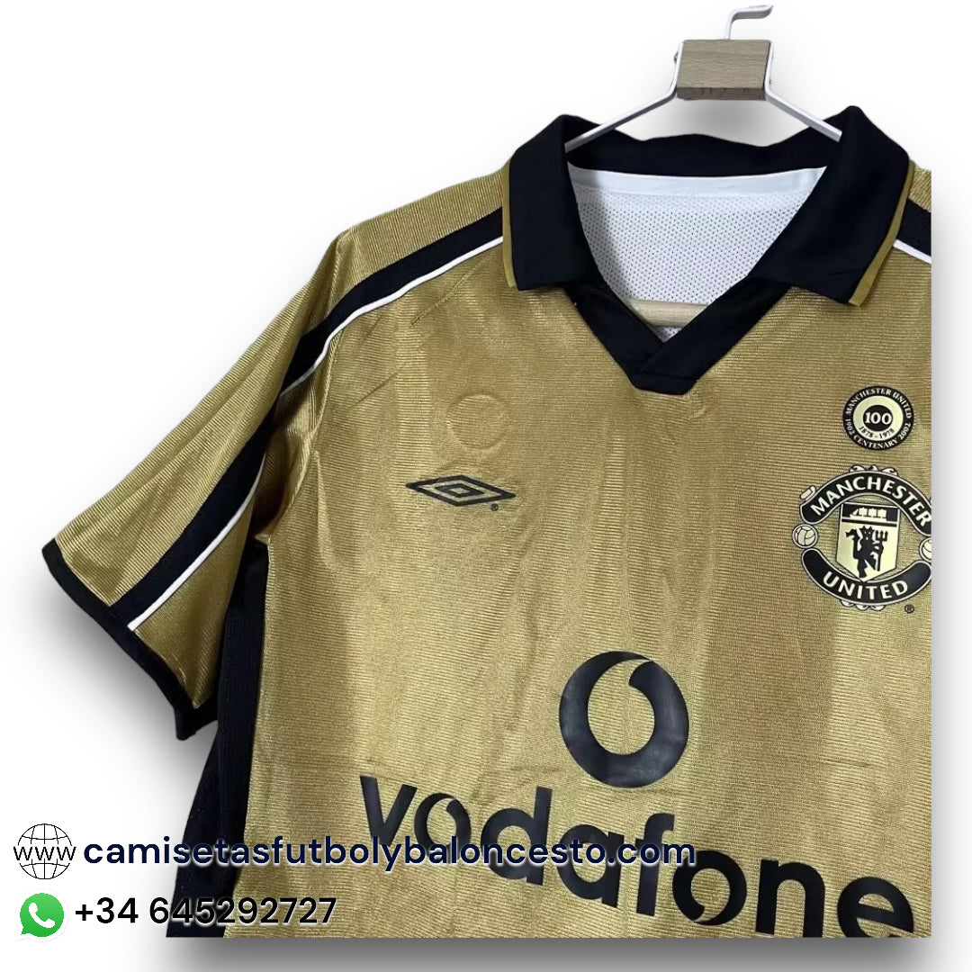 Camiseta Manchester United 2001-2002 Centenario (Reversible)