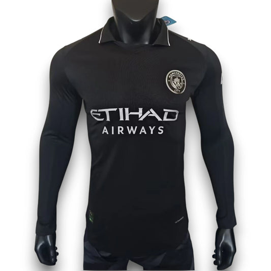 Camiseta Manchester City 2025-2026 Visitante Pro Player Manga Larga