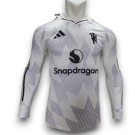 Camiseta Manchester United 2025-2026 Visitante Manga Larga - Version Pro Player