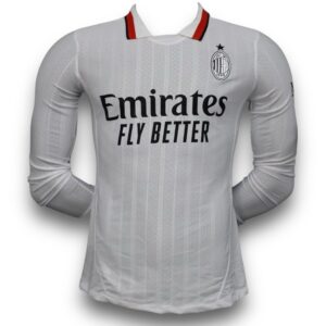 Camiseta Milan 2024-2025 Visitante Manga Larga - Version Pro Player