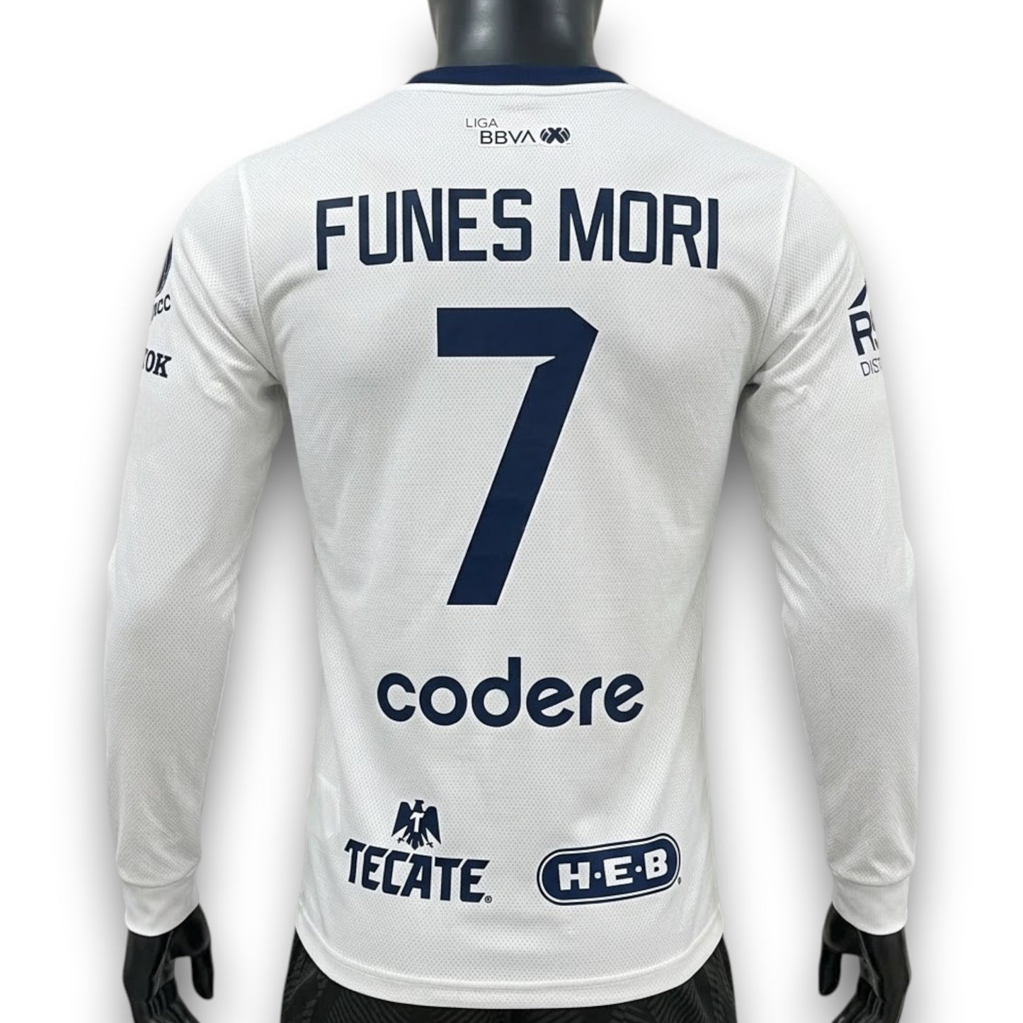 Camiseta Monterrey 2025-2026 Visitante Manga Larga - Versión Pro Player