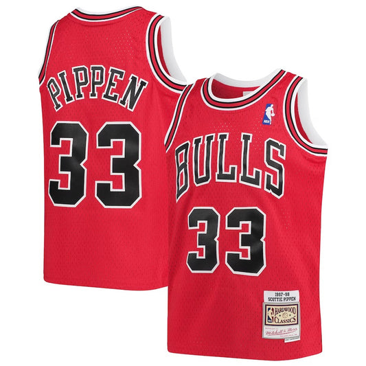 Camiseta Chicago Bulls Pippen - Mitchell & Ness- Red