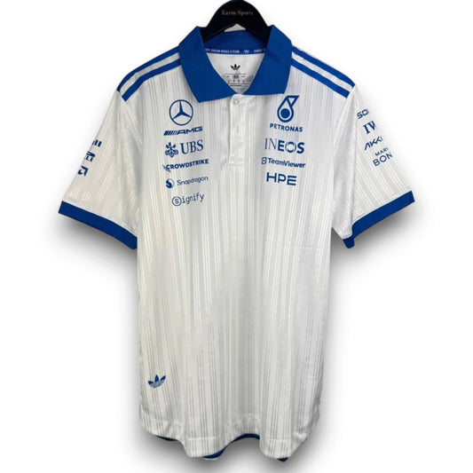 Polo equipo Mercedes 2026 White/Blue