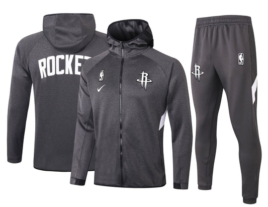 Chándal NBA Houston Rockets 21/22 Black - Cremallera Completo