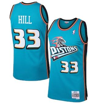 Camiseta Detroit Pistons Hill - Mitchell and Ness