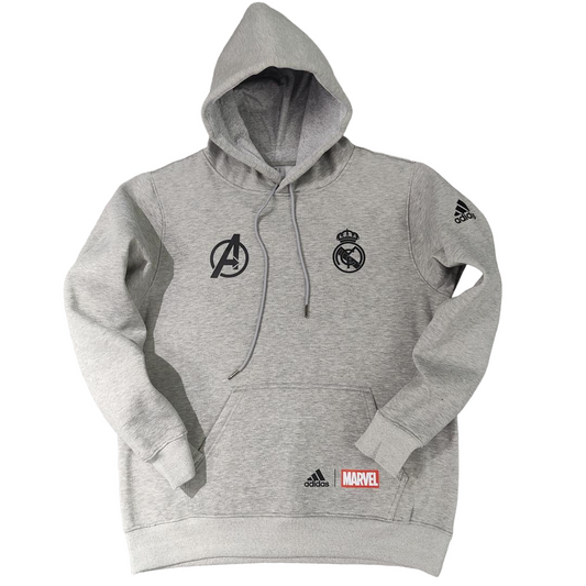 Sudadera Madrid x Avengers 22/23 Gris - Sudadera Adulto